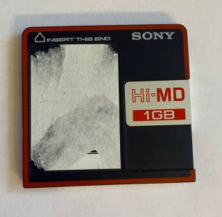One Sony Hi - Md Blank Minidisc