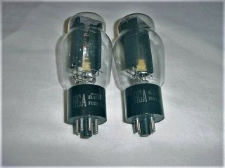 (2) Rca 5as4 Full Wave Vacuum Tubes (5u4gb) Both Nos Strong
