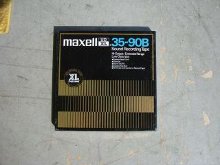 1 Box Of Maxell Udxl 35 - 90b Sound Recording 7” Reel To Reel Tape – 1800’ - Ud Xl