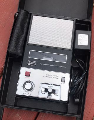 Vintage Craig 2623 Portable Cassette Recorder Player With Carrying Case