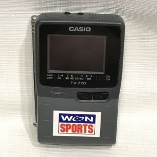 Vintage Analog Casio Crystal Vision Pocket Color Tv - 770 770b Early Lcd Tech