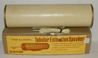Vintage Realist Tubular Extension Speaker 12 - 1398 Box Tube Speaker