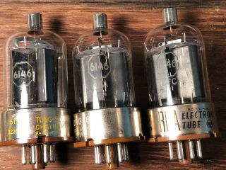 6146 Rca And Tung - Sol 3 Nos Tubes Plus 1 Rca 12by7 High Test