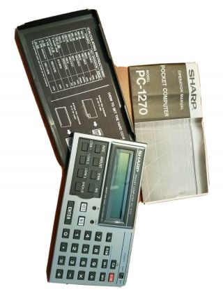 Sharp Pc - 1270 Pocket Computer Electronic Calculator