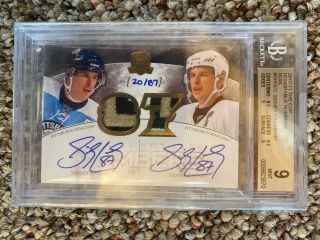 2010/11 The Cup Sidney Crosby Honorable Numbers Dual Auto 20/87 Bgs 9/10