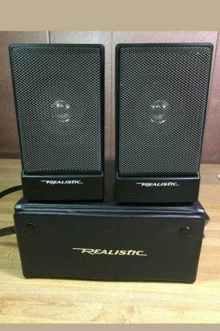 Realistic Tandy Corp Minimus - 0.  6 40 - 1259a Portable Speakers By Radio Shack