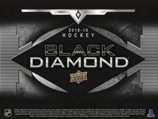2018 - 19 Upper Deck Black Diamond Hobby Box (inner Case Box Of 5)