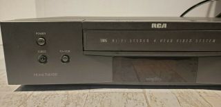 RCA VR617HF HiFi Stereo VCR VHS Player Recorder No Remote Home Theater 3