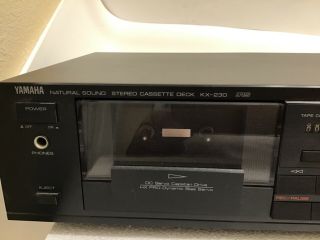 Yamaha Natural Sound Stereo Cassette Deck KX - 230DC Servo Capatan Drive 3