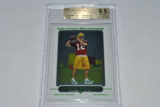 2005 Topps Chrome Aaron Rodgers 190 Rookie Rc Bgs 9.  5 True Gem Hot