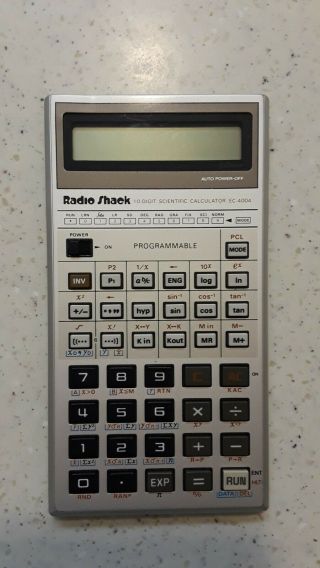 Vintage Radio Shack Programmable Scientific Calculator EC - 4004 3