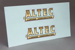 Precut 2 Altec Lansing Logos Water Slide Decal Smaller Size For Speaker Cabinets
