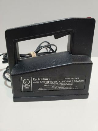 Z1 High Power Video/audio Tape Eraser Radio Shack Realistic 44 - 233a.  Vintage
