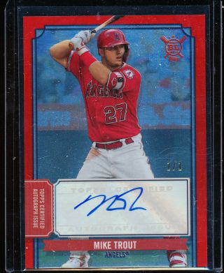 2019 Topps Big League Mike Trout Auto 1/1 Real One Of One Autograph