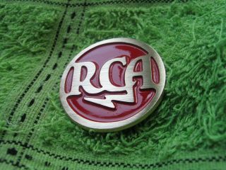 Rca Brass Logo Badge 25mm