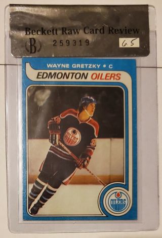 1979 - 80 Topps Wayne Gretzky 18 Rc Rookie Bvg Ex - Mt,  6.  5 Bgs Beckett Hof Oilers
