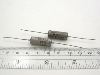 . 01uf 630v K40y - 9 Russian Pio Capacitor Pair -,  Matched To 1 Tolerance