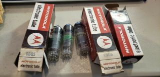 3 Nos Motorola 8bq5 Xl84 Vintage Vacuum Tubes Usa Made Guaranteed