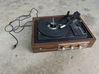 Vintage Record Player Sears Stereo Phonograph 132.  90000200 78 45 33 16