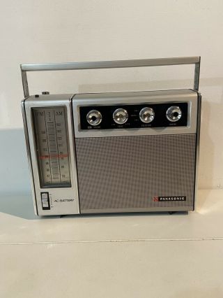 Vintage Portable Panasonic Rf - 757.  Fm Am 10 Transistor Radio