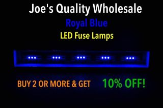 (8) Led Fuse Lamps 8v Royal Blue/2220/stereo - 2385/4240 Meter Receiver / Marantz