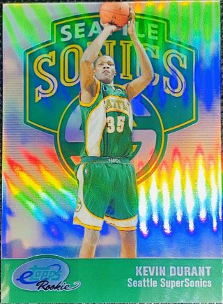 2007 - 08 Kevin Durant Rookie Topps Etopps 19 Seattle Supersonics 1193/1499 Rare