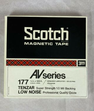 7” Scotch Av Series 177 Blank Reel To Reel Tape