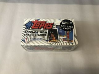 2003 - 04 Topps Basketball Factory Complete Set Lebron James Rookie Card