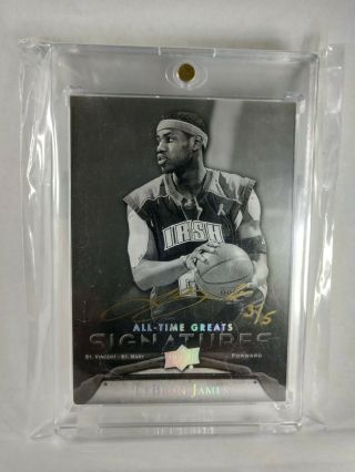 2012 - 13 Lebron James Upper Deck All - Time Greats Signatures 3/5 Auto $$ Invest $$