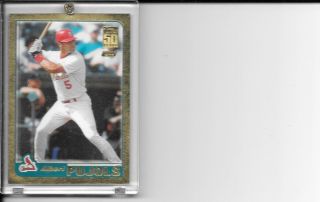 2001 Topps Traded T247 Albert Pujols Gold Rookie 1895/2001