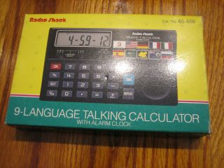 Radio Shack 9 Language Talking Calculator W/ Alarm Clock,  Ec - 210,  65 - 556 Batry