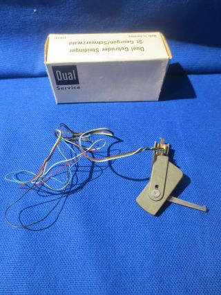Nos Dual 607 Cs 627q Turntable Headshell With Wires 267051 Parts Box