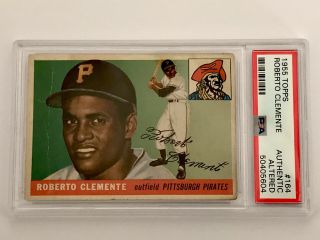 1955 Topps Roberto Clemente Rookie Card Rc 164 Psa Authentic Pittsburgh Pirates