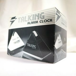 Vintage Pyramid Talking Alarm Clock T - 10 Authentic 1980s Version Emson
