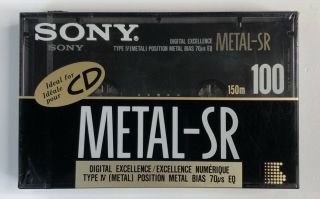 Sony Metal - Sr Audio Cassette Tapes Type Factory Old Stock