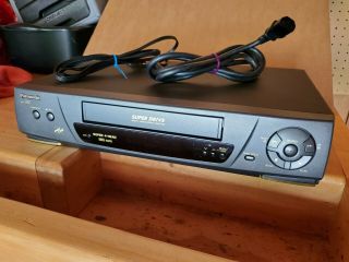 Panasonic Ag - 1330 | Vhs Vcr Player | Power Cable And Av Cables