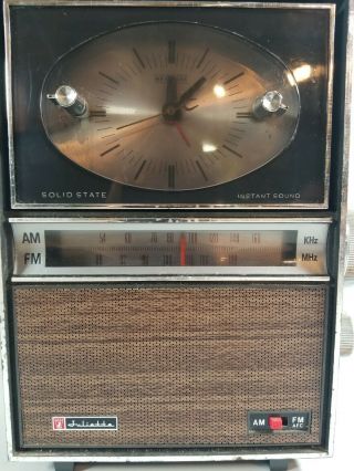 VTG Juliette Solid State AM/FM Wood Alarm Clock Radio FCR - 1276 2