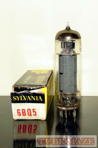 Sylvania EL84/6BQ5 tube O - getter - USA - Test NOS 2
