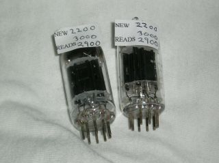 Test Matched Pair Rca Black Plate 5963 Tubes