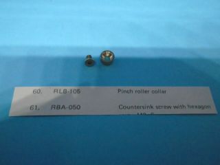 For Pioneer Rt - 901 Or Rt - 909 1 Collar And Mount Screw For Pinch Roller