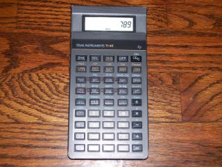 Vintage Texas Instruments Ti - 60 Calculator Made In Italy.