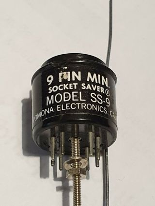 Pomona Electronics Vintage Ss - 9 Beryllium Copper Socket Saver 9 Pin Tube