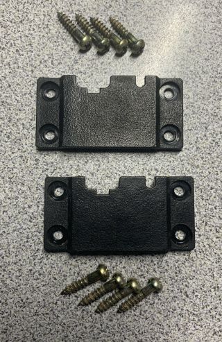 Yamaha Yp - B2 Turntable,  Lower Dustcover Hinge Brackets W/screws,  (p)