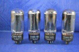 Strong Testing Quad Of Tung - Sol 5u4 Rectifier Vacuum Tubes