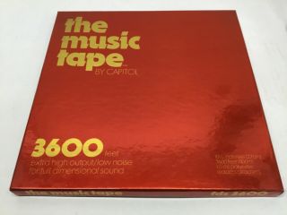 Capitol The Music Tape Fds3600 Reel To Reel 3600 Feet 10.  5 Inch Nib