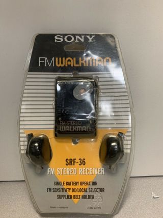 Sony Fm Walkman Srf - 36 Fm Stereo Receiver