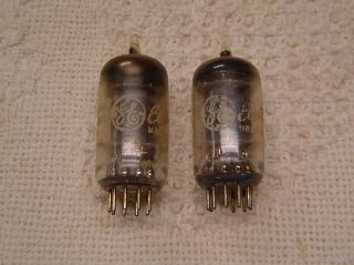 12ax7 Ge General Electric Dual Triode Electronic Vacuum Tube Tubes