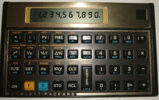 Hp 12c Financial Calculator W/leather Case