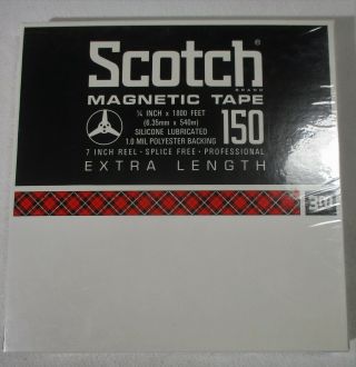 Scotch Magnetic Tape Reel To Reel - 7” 150 Extra Length - Old Stock