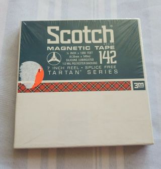 Scotch 3m 7 " Inch Reel To Reel Magnetic Tape Tartan Series 142 Shippin